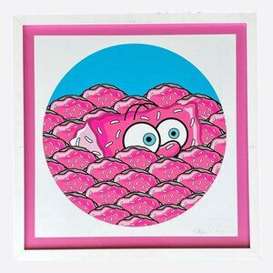 Art Jerkface Pink "Magic Donut Kingdom" Painting